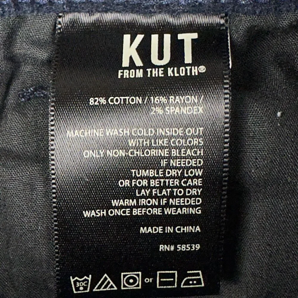 Kut From The Kloth KFTK Fab Ab Corduroy Jeans Womens 4 Toothpick Skinny Pants*